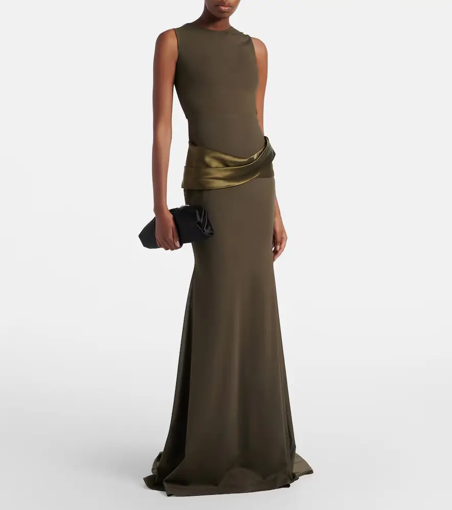 Alex Perry Satin-trimmed gown | Thumbnail 6