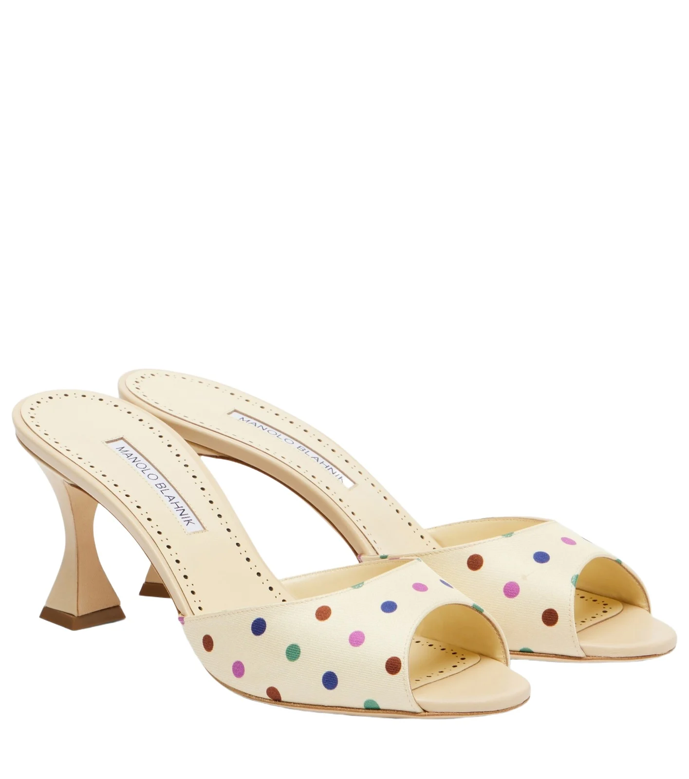 Jadaron polka-dot twill mules Jadaron polka-dot twill mules