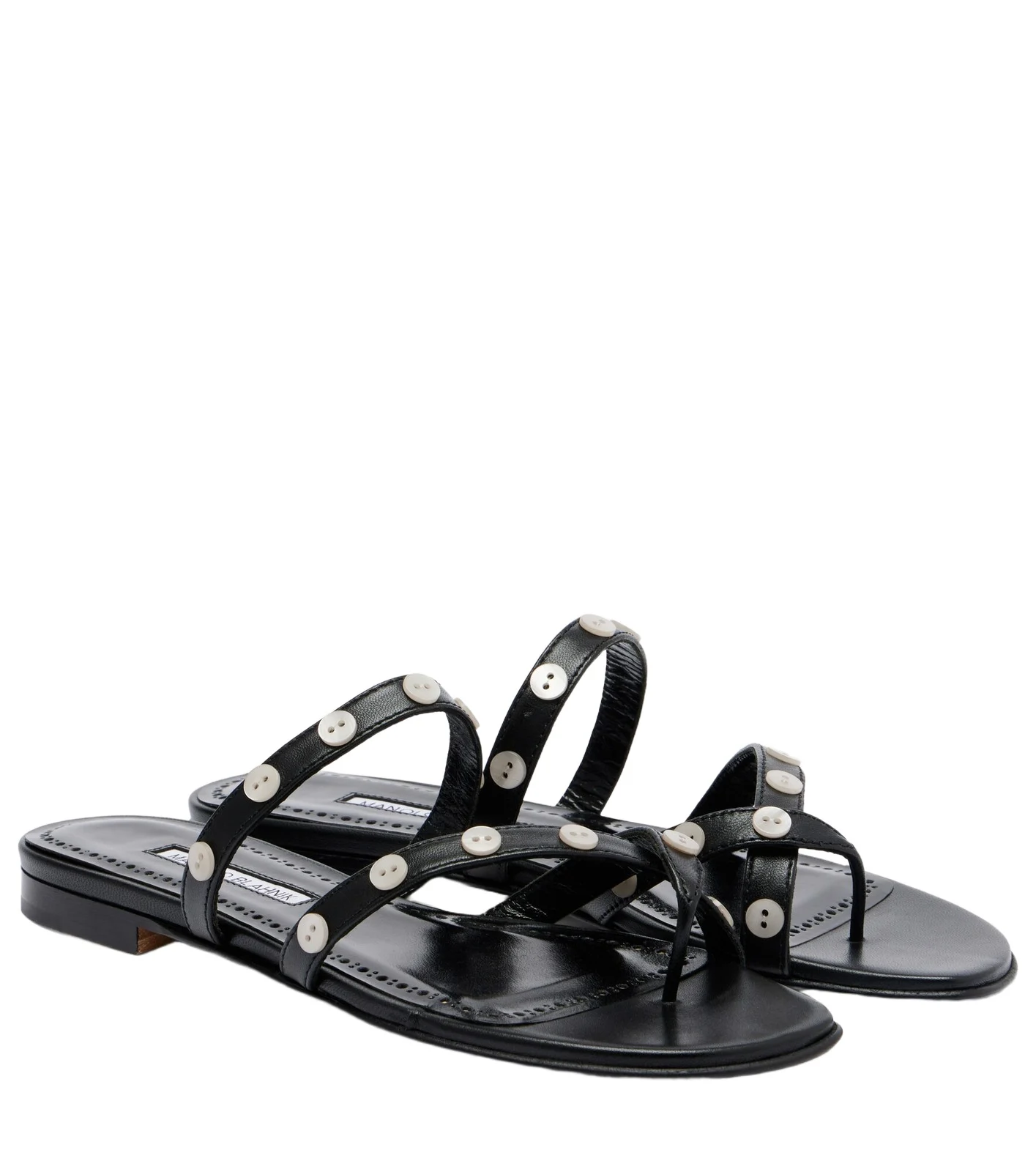 Irafli embellished leather thong sandals