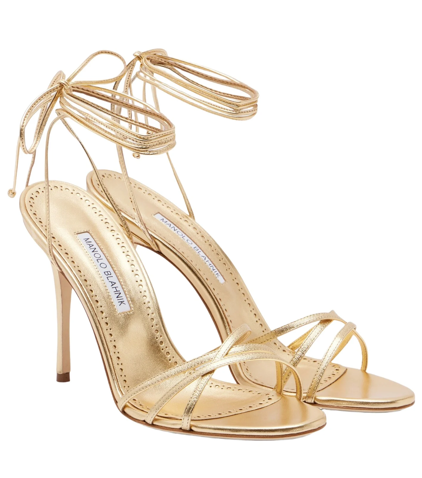 Leva 105 metallic leather sandals