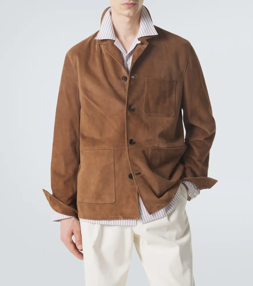 Umit Benan Santiago suede overshirt | Thumbnail 4 Umit Benan Santiago suede overshirt | Thumbnail 4