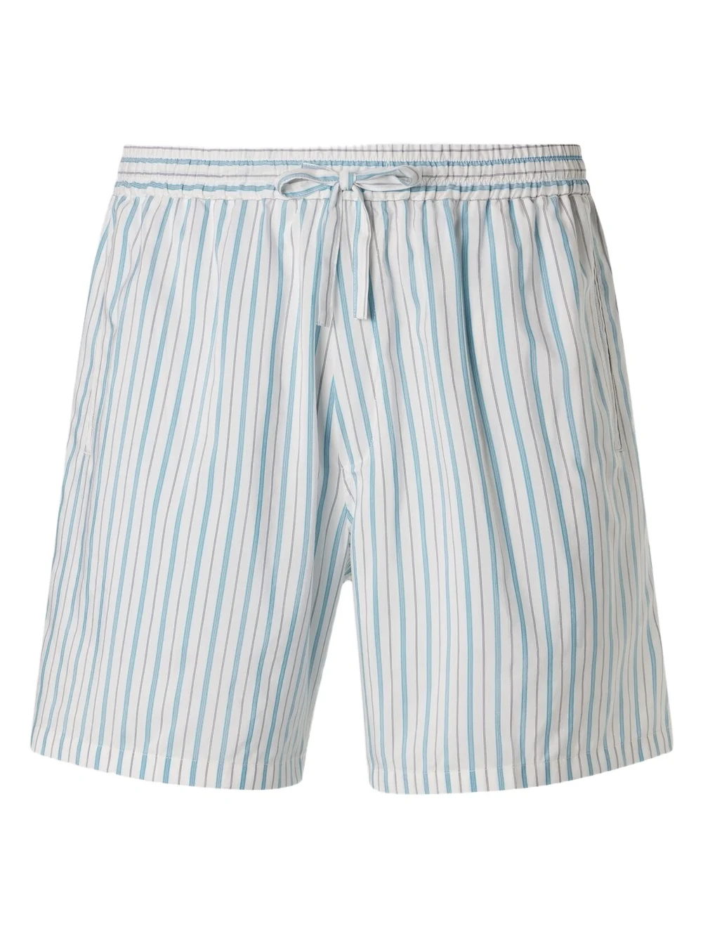 UMIT BENAN Julian striped silk and cotton shorts