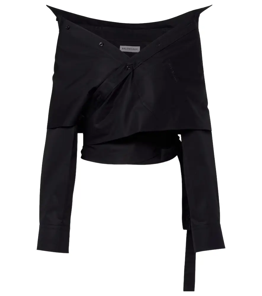 Balenciaga Asymmetric cotton top | Image 1 Balenciaga Asymmetric cotton top | Image 1