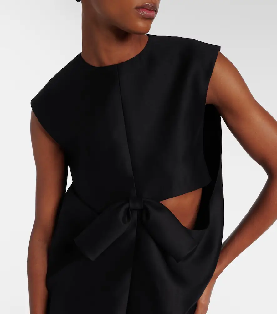 Balenciaga Cutout crêpe satin midi dress | Thumbnail 6