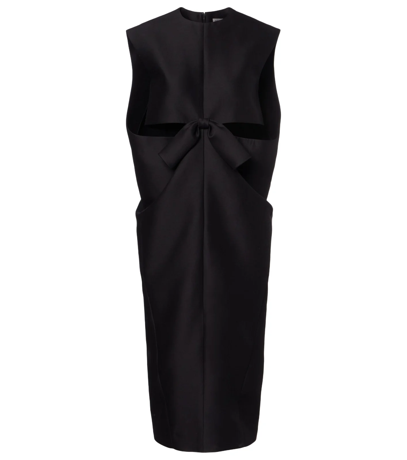 Cutout crêpe satin midi dress Cutout crêpe satin midi dress