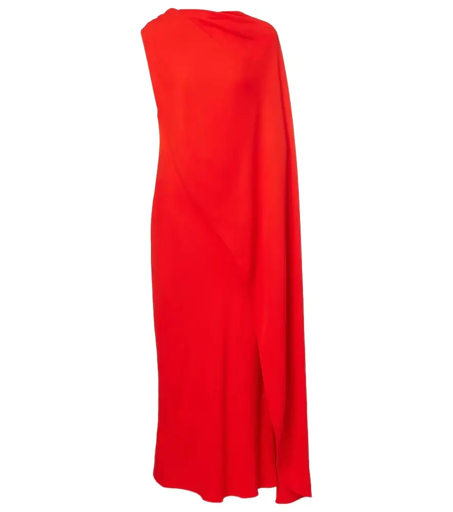 Balenciaga Open-back caped silk and wool crêpe gown | Image 1 Balenciaga Open-back caped silk and wool crêpe gown | Image 1