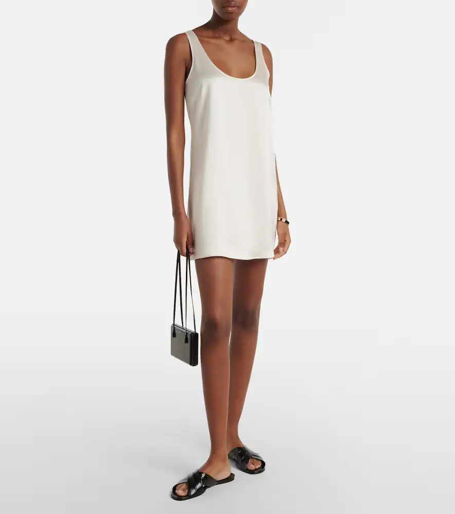 LESET Barb satin minidress | Thumbnail 5