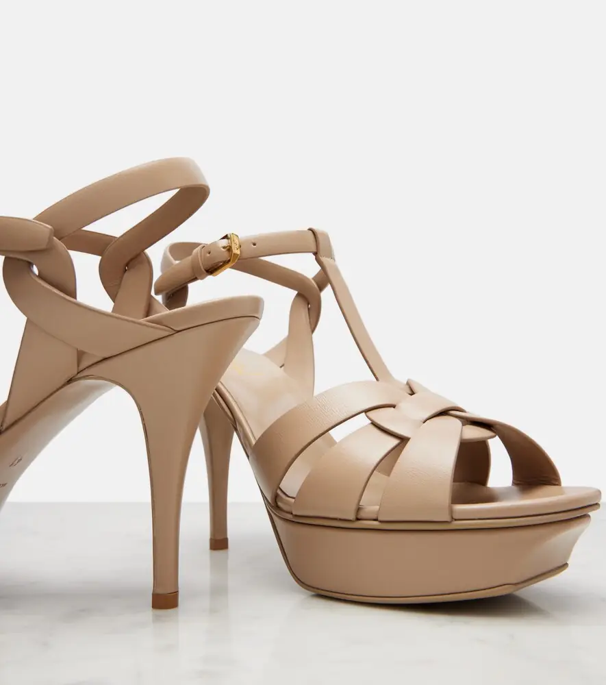 Saint Laurent Tribute 105 leather platform sandals | Thumbnail 4 Saint Laurent Tribute 105 leather platform sandals | Thumbnail 4