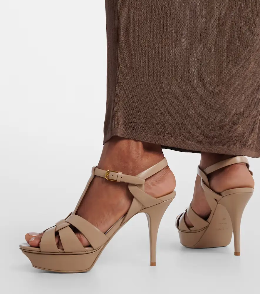 Saint Laurent Tribute 105 leather platform sandals | Thumbnail 5 Saint Laurent Tribute 105 leather platform sandals | Thumbnail 5