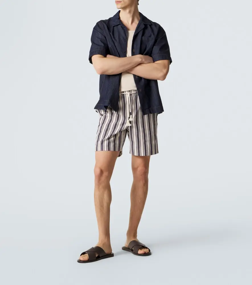 Orlebar Brown Alex striped cotton shorts | Thumbnail 3