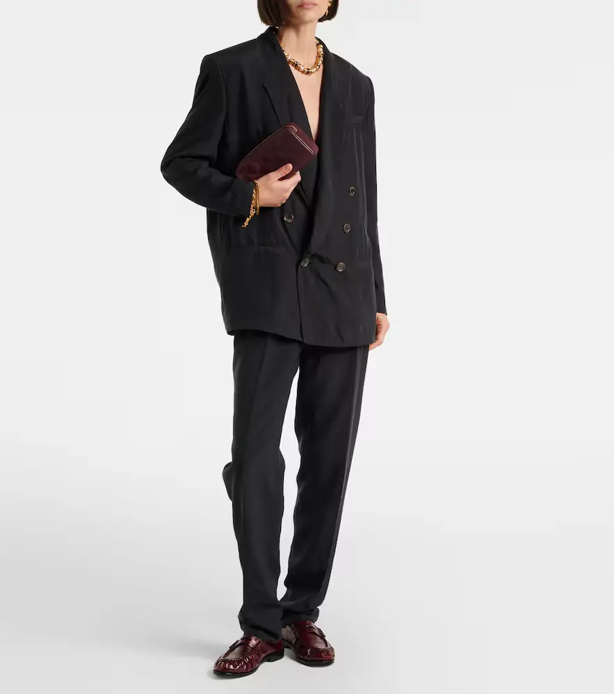 Saint Laurent Le Loafer eel leather penny loafers | Thumbnail 5