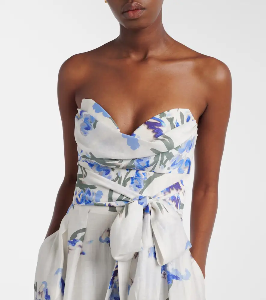 Rebecca Vallance Bluebell draped floral midi dress | Thumbnail 6 Rebecca Vallance Bluebell draped floral midi dress | Thumbnail 6