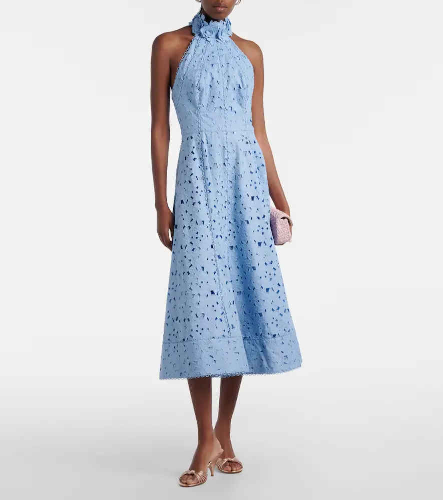 Rebecca Vallance Nuvola broderie anglaise cotton midi dress | Thumbnail 2