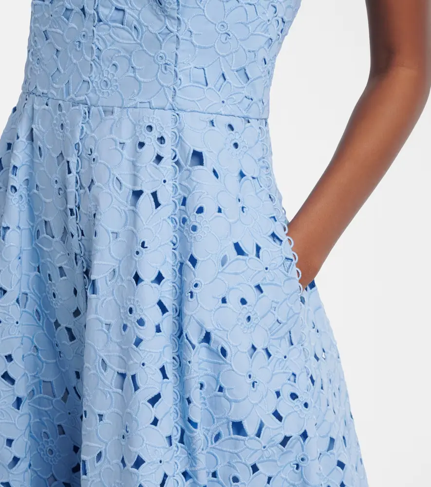 Rebecca Vallance Nuvola broderie anglaise cotton midi dress | Thumbnail 3