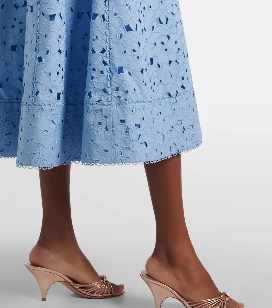 Rebecca Vallance Nuvola broderie anglaise cotton midi dress | Thumbnail 4