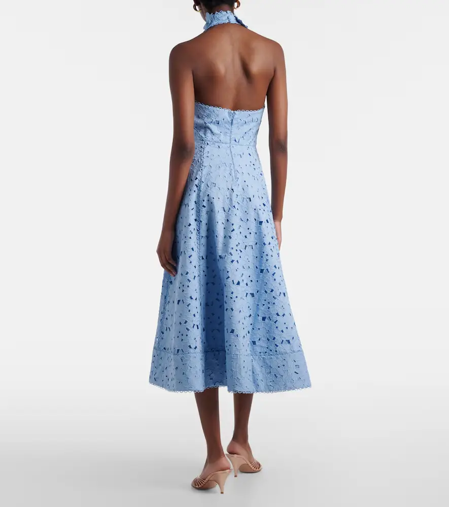Rebecca Vallance Nuvola broderie anglaise cotton midi dress | Thumbnail 5