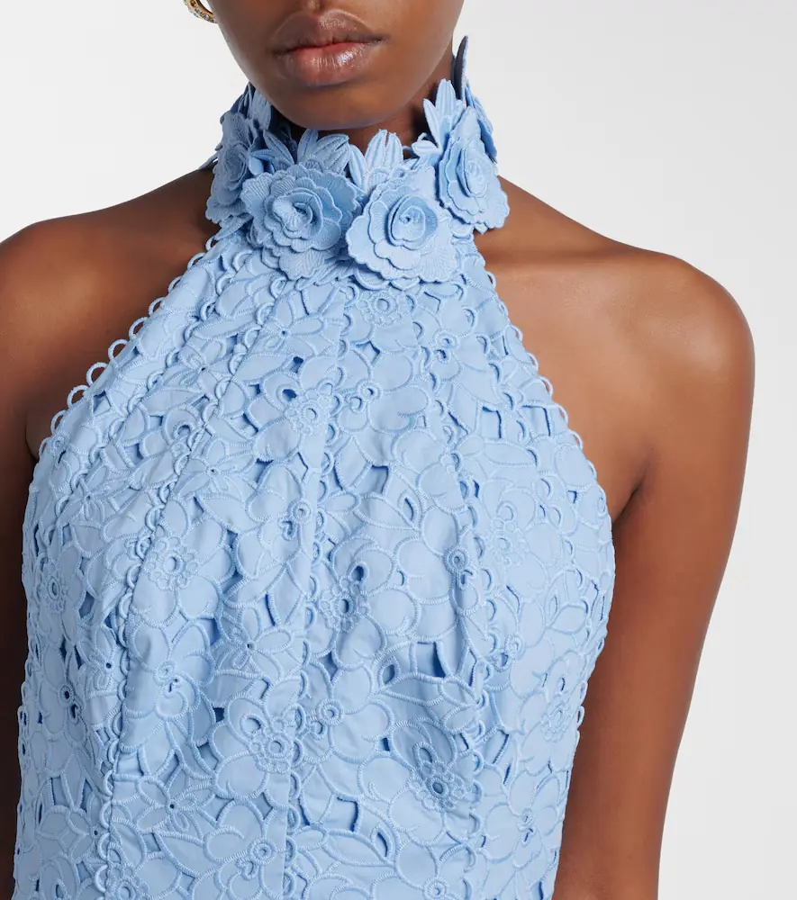 Rebecca Vallance Nuvola broderie anglaise cotton midi dress | Thumbnail 7