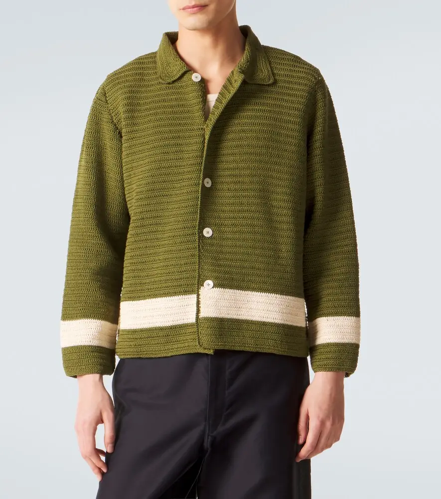 BODE Marsh crochet cotton shirt | Thumbnail 3