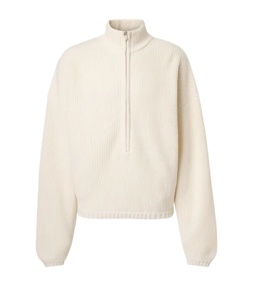 Fear of god Wool, linen, and cotton half-zip sweater | Image 1 Fear of god Wool, linen, and cotton half-zip sweater | Image 1