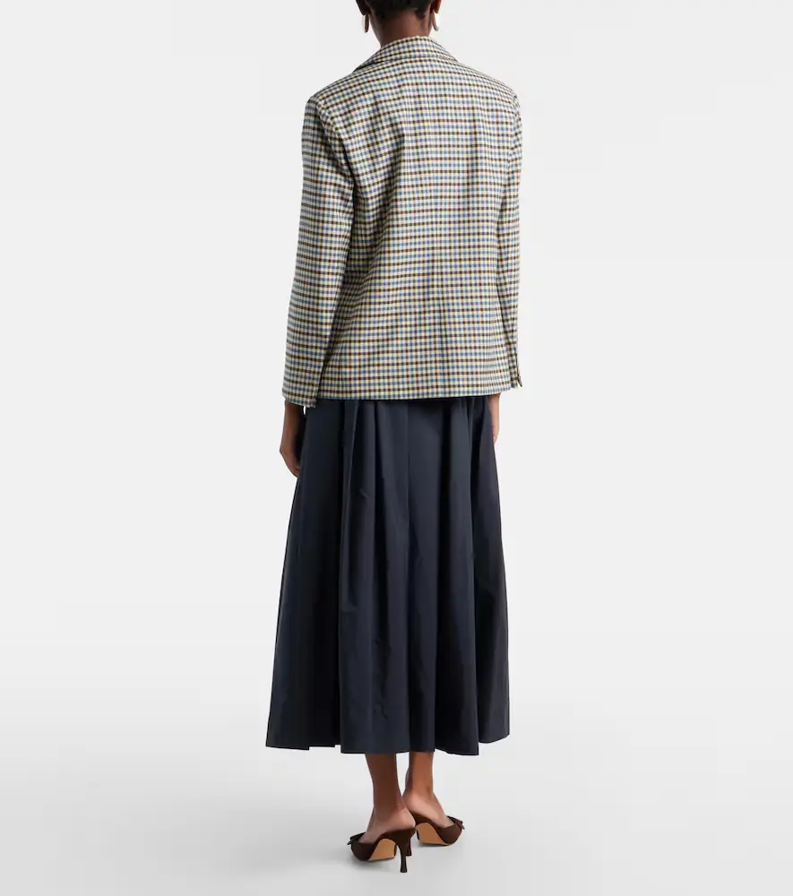 'S Max Mara Pineta pleated cotton midi skirt | Thumbnail 6