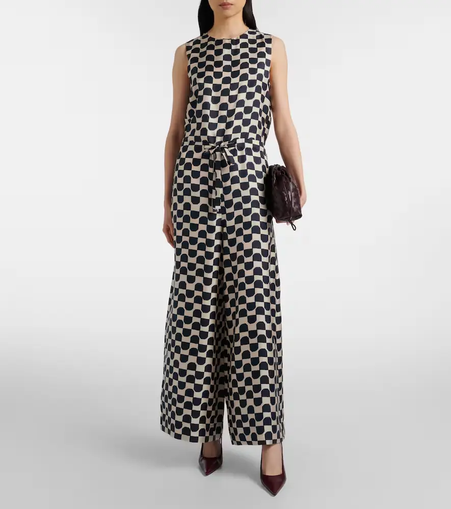 'S Max Mara Ronchi printed silk jumpsuit | Thumbnail 5