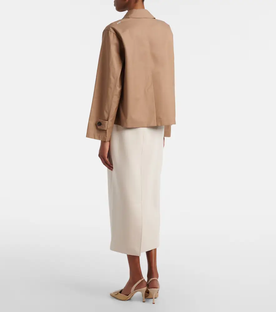 'S Max Mara 'S Max Mara Cadmio cotton-blend jersey pencil skirt | Thumbnail 3