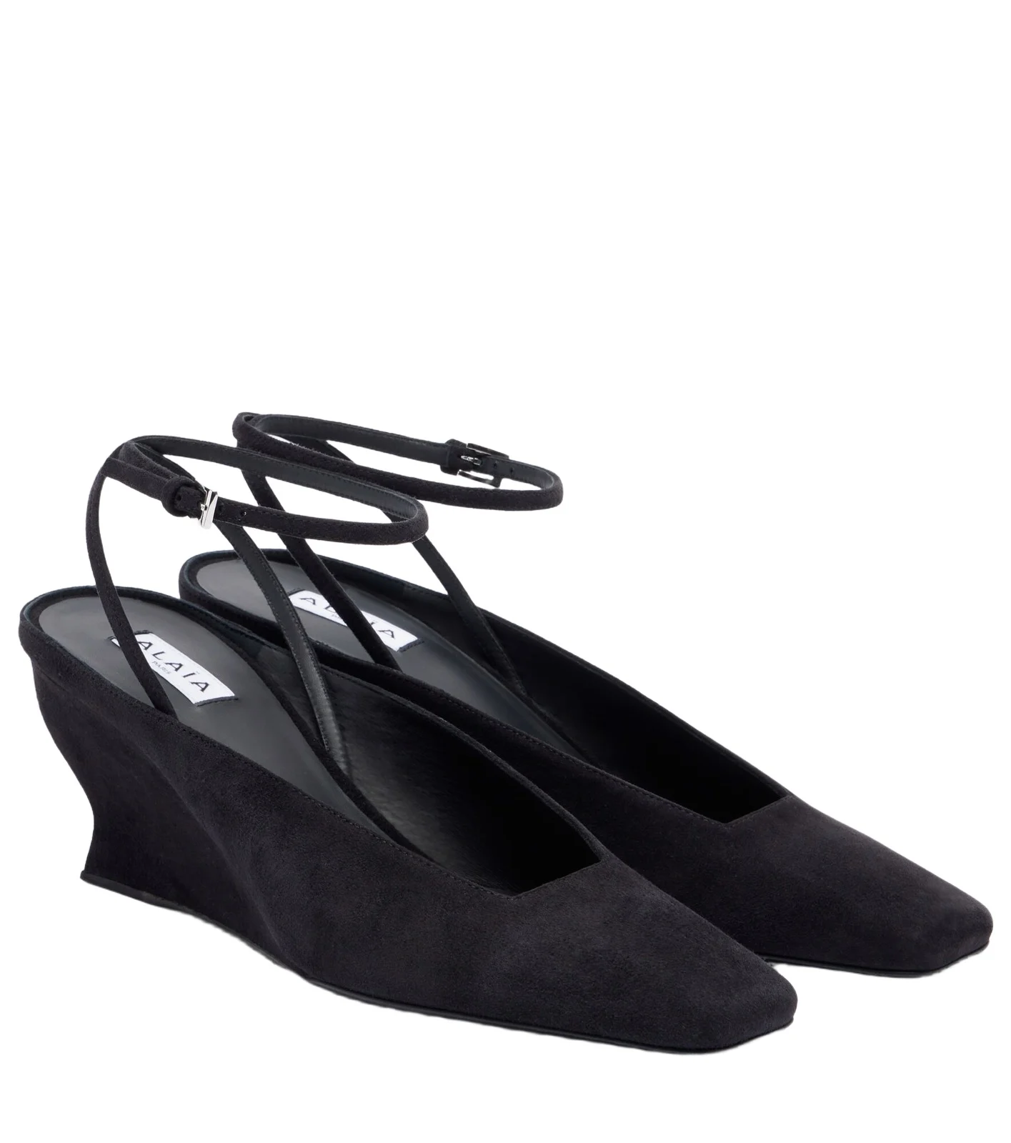 Wave suede wedges Wave suede wedges