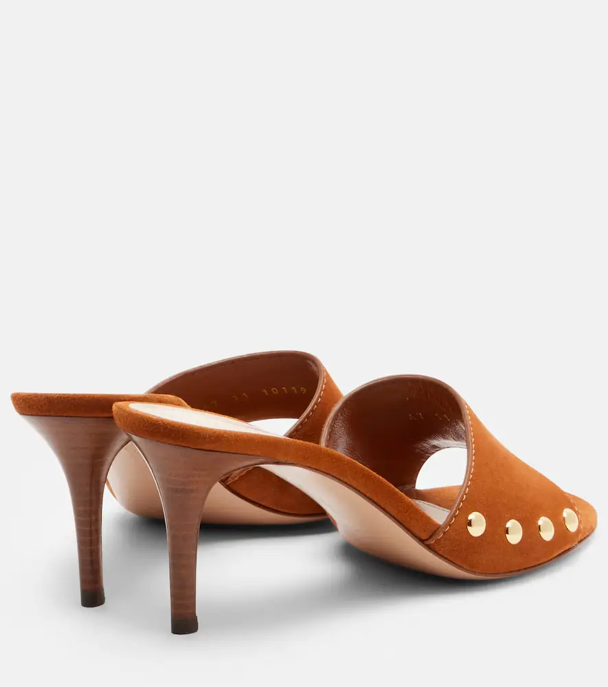Gianvito Rossi Avelin embellished suede sandals | Thumbnail 2