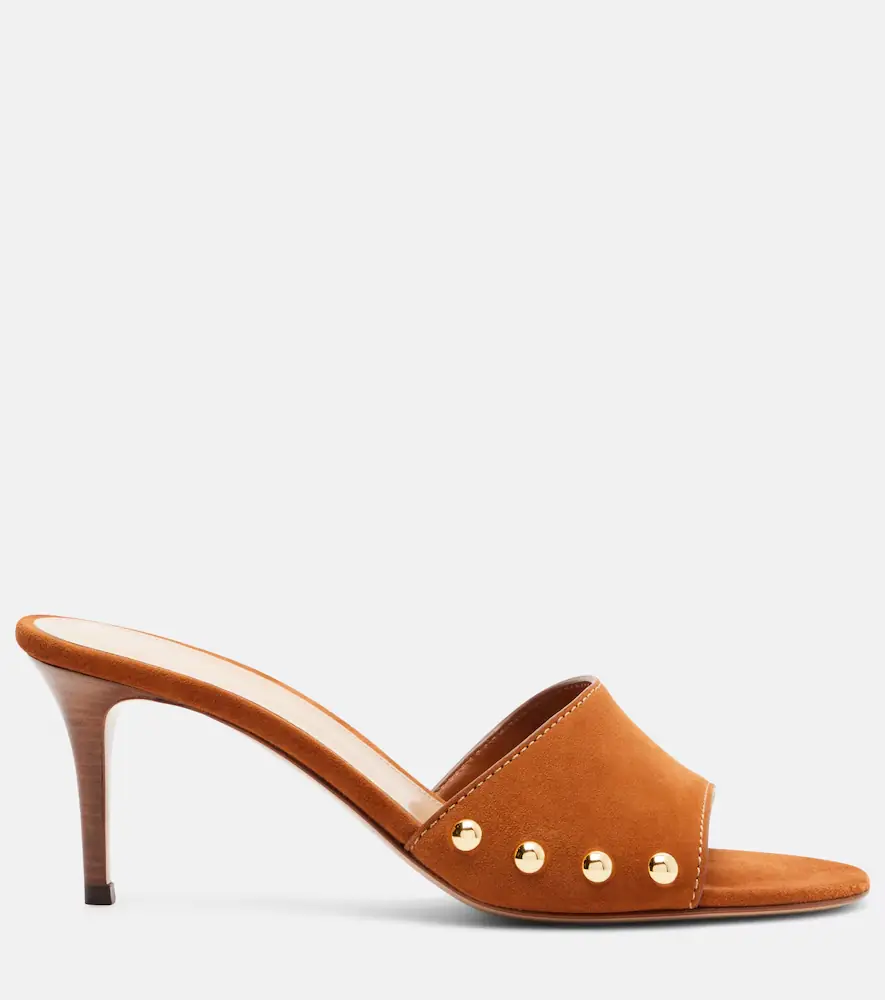 Gianvito Rossi Avelin embellished suede sandals | Thumbnail 3
