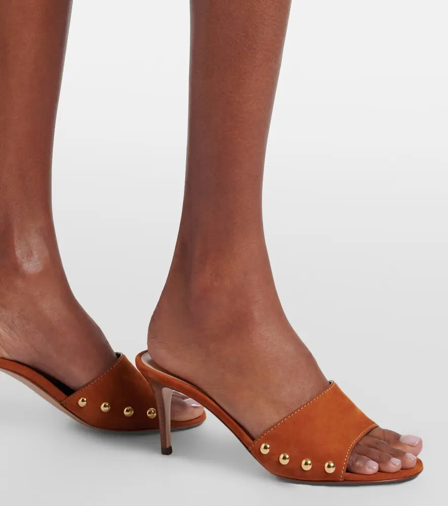 Gianvito Rossi Avelin embellished suede sandals | Thumbnail 6