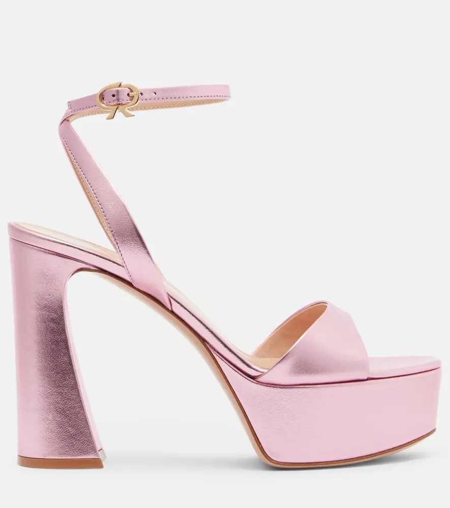 Gianvito Rossi Nancy 110 leather platform sandals | Thumbnail 3