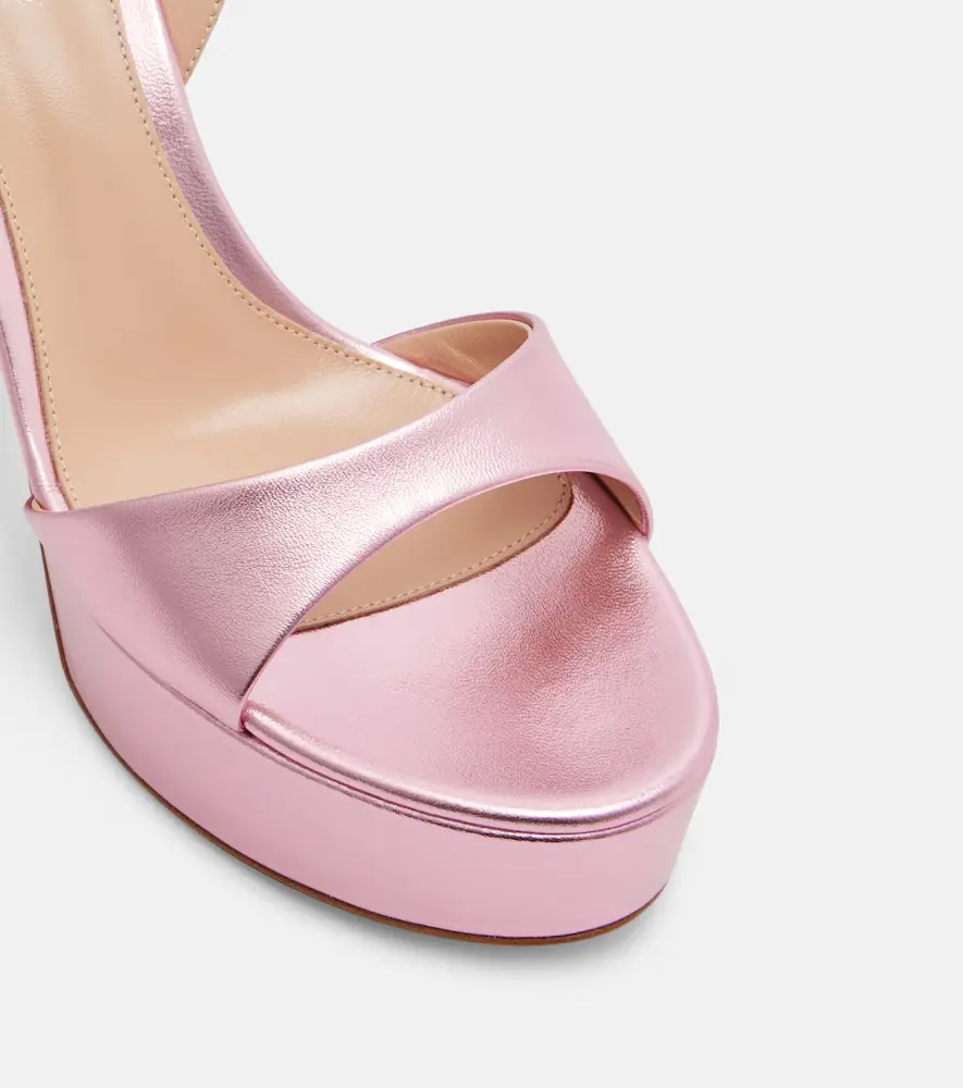 Gianvito Rossi Nancy 110 leather platform sandals | Thumbnail 4