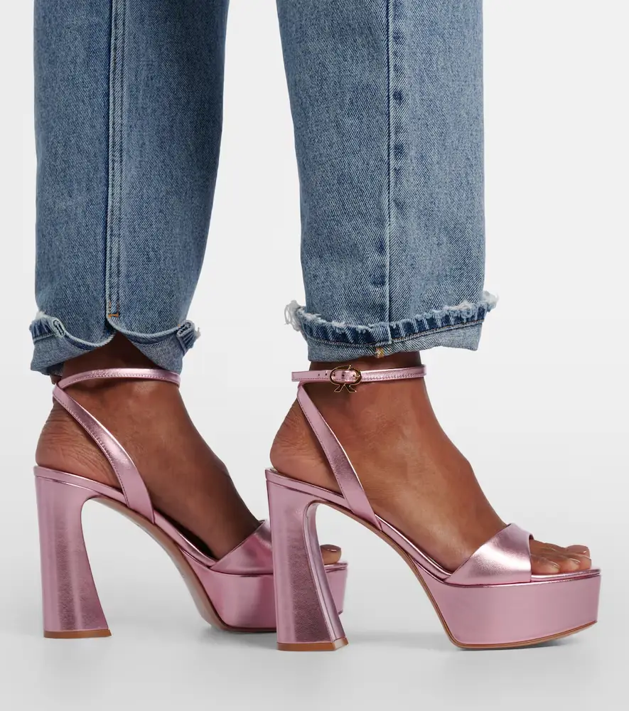 Gianvito Rossi Nancy 110 leather platform sandals | Thumbnail 6