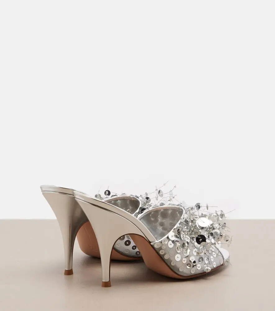 Gianvito Rossi Abyssa sequined mesh mules | Thumbnail 3