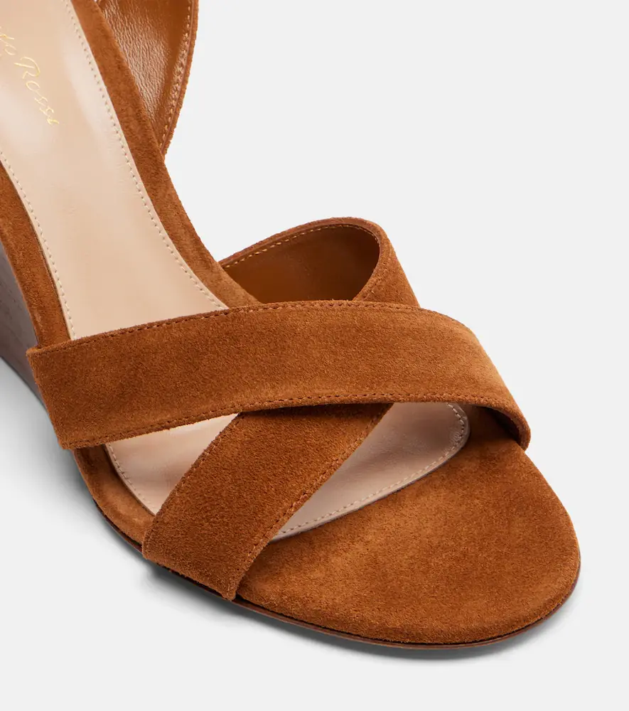 Gianvito Rossi Ines suede wedge sandals | Thumbnail 2