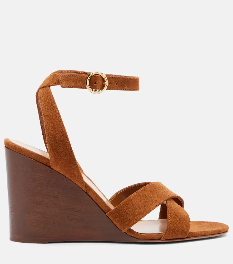 Gianvito Rossi Ines suede wedge sandals | Thumbnail 3