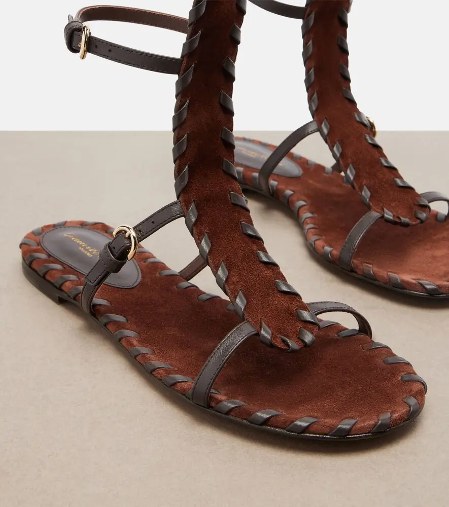 Gianvito Rossi Zaira suede and leather gladiator sandals | Thumbnail 2