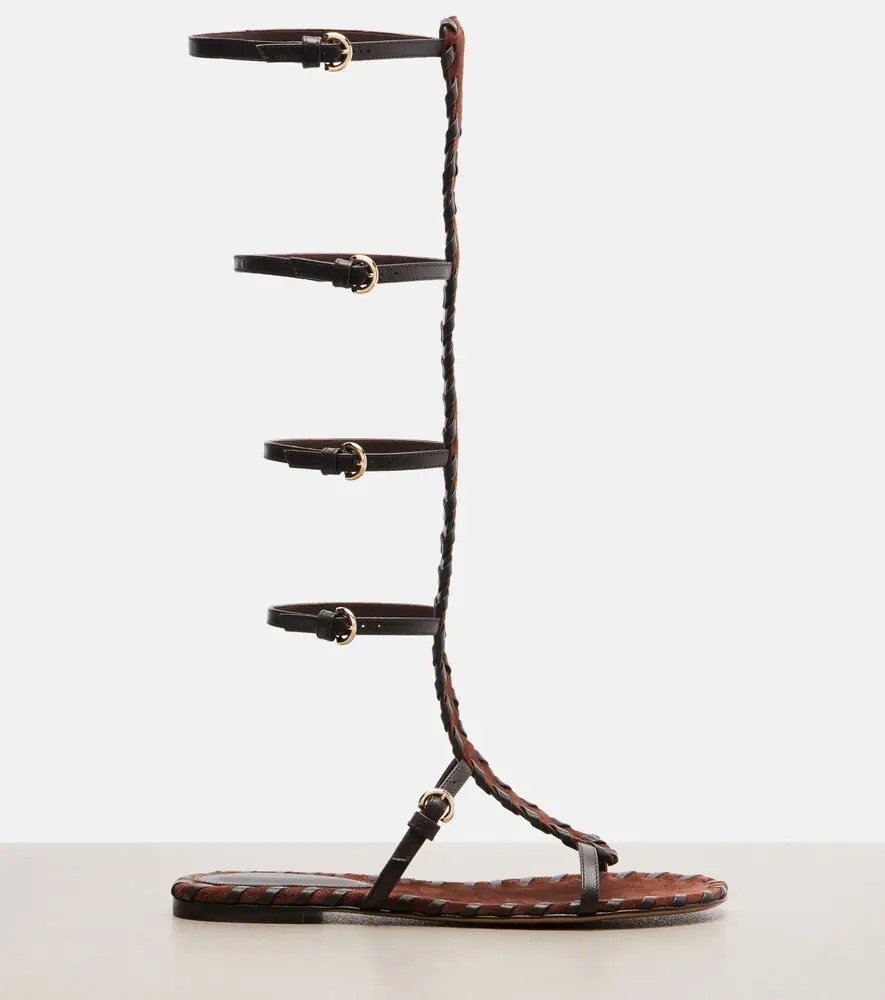 Gianvito Rossi Zaira suede and leather gladiator sandals | Thumbnail 3