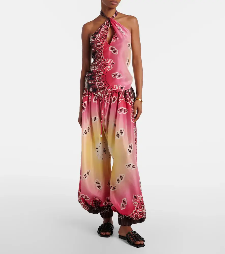 The Attico Printed silk balloon pants | Thumbnail 2 The Attico Printed silk balloon pants | Thumbnail 2