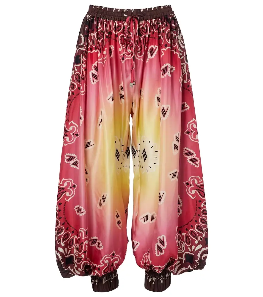 The Attico Printed silk balloon pants | Image 1 The Attico Printed silk balloon pants | Image 1