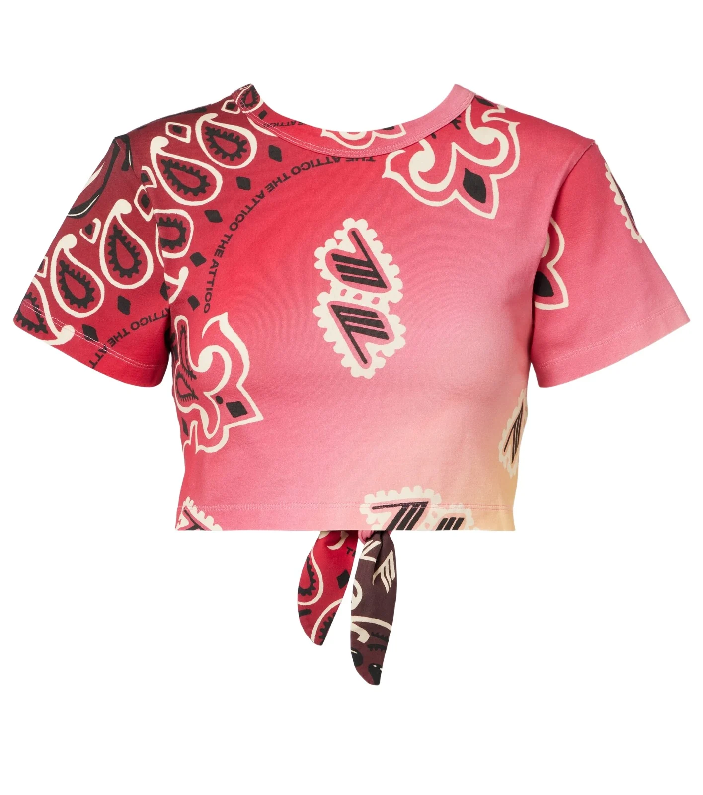 Printed cotton crop top Printed cotton crop top