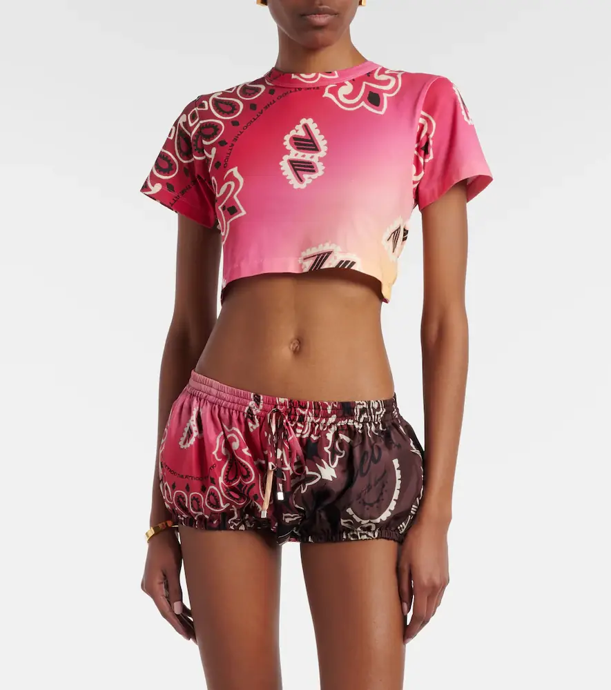 The Attico Printed silk shorts | Thumbnail 3 The Attico Printed silk shorts | Thumbnail 3