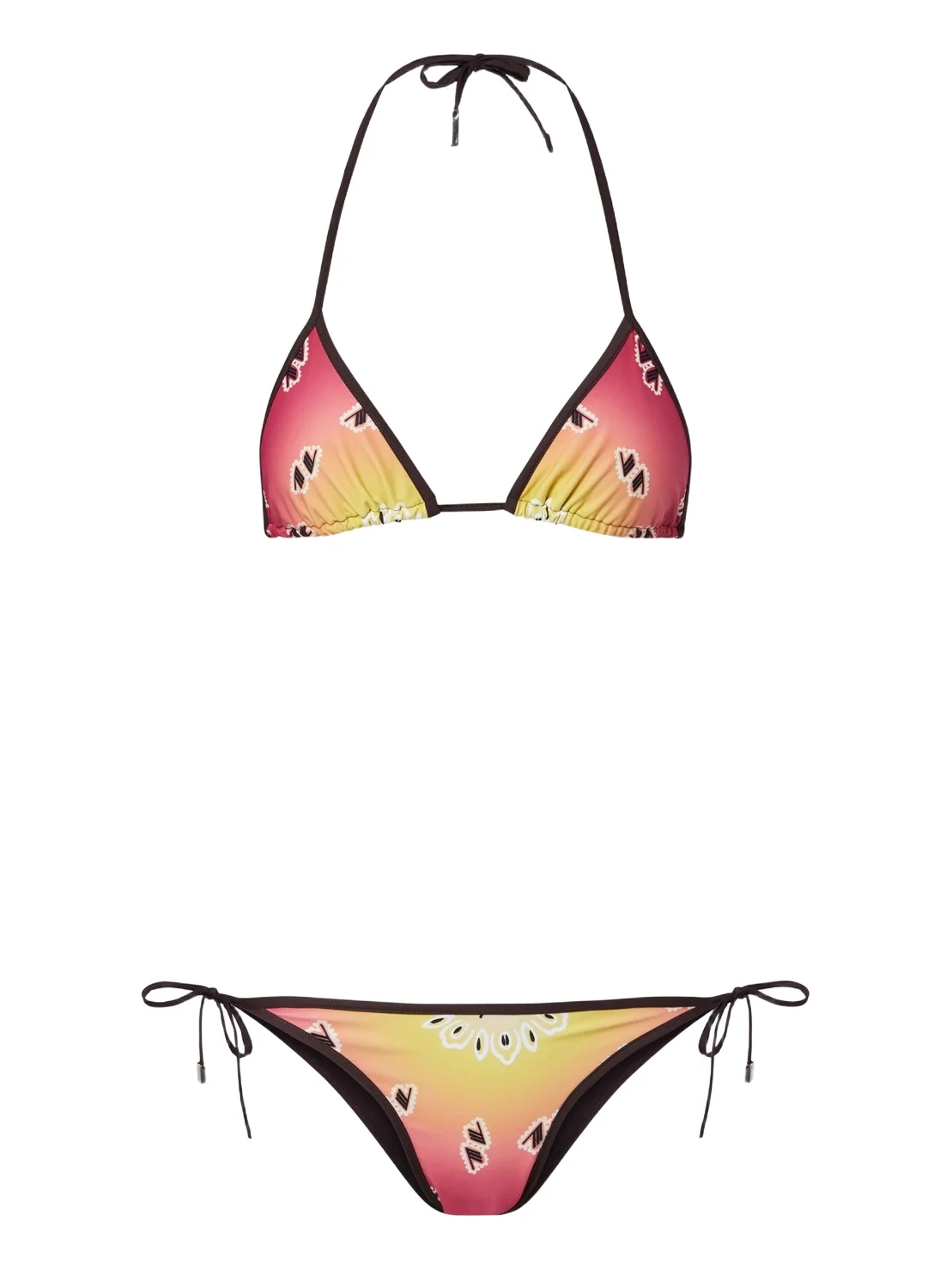 The Attico Printed bikini