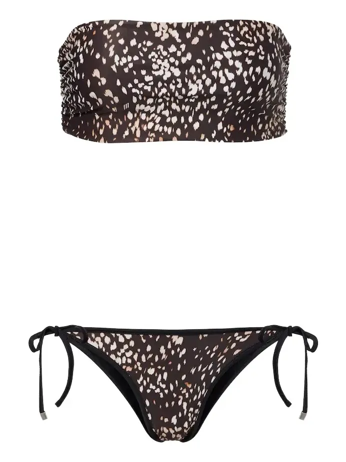 Leopard-print bikini