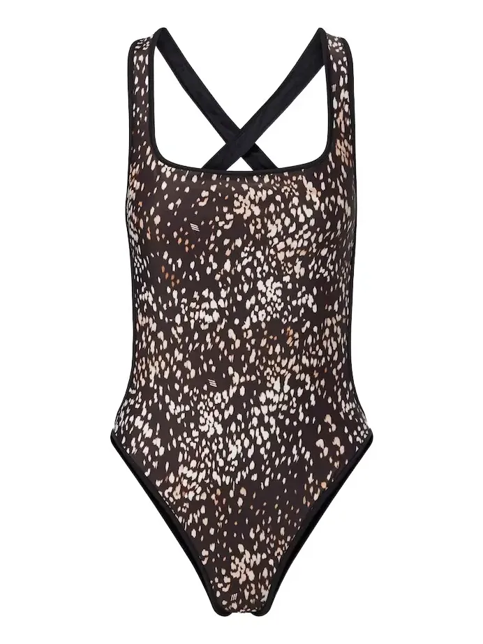 Leopard-print swimsuit