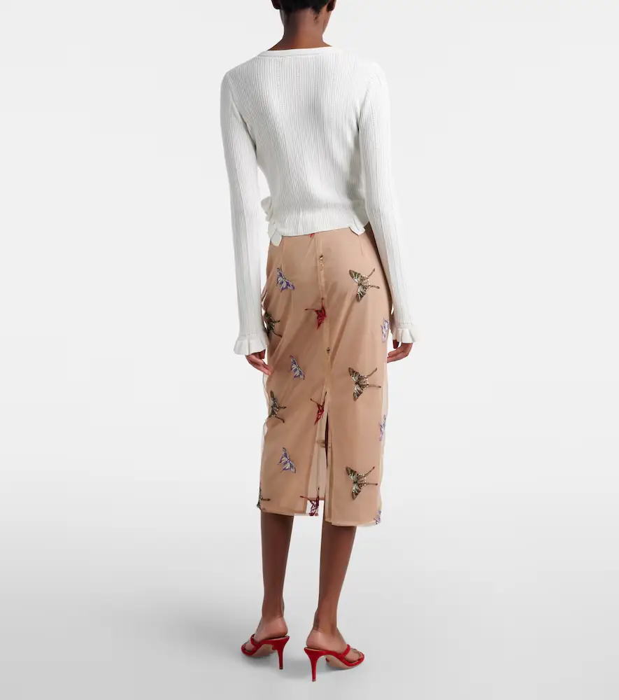 BLUMARINE Appliqué midi skirt | Thumbnail 3