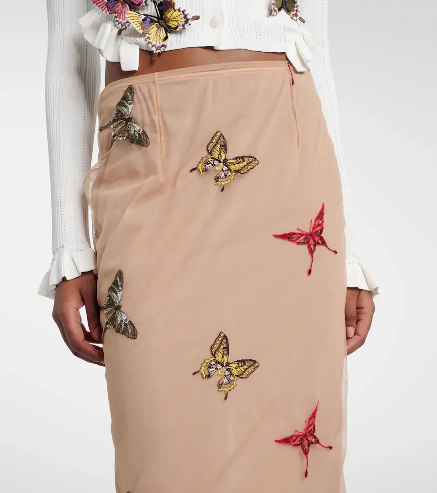 BLUMARINE Appliqué midi skirt | Thumbnail 4