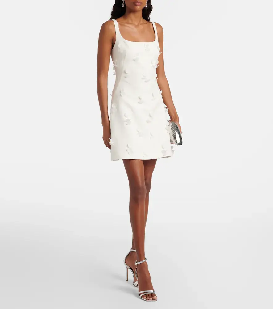 Simkhai Calinn floral-appliqué linen-blend minidress | Thumbnail 2