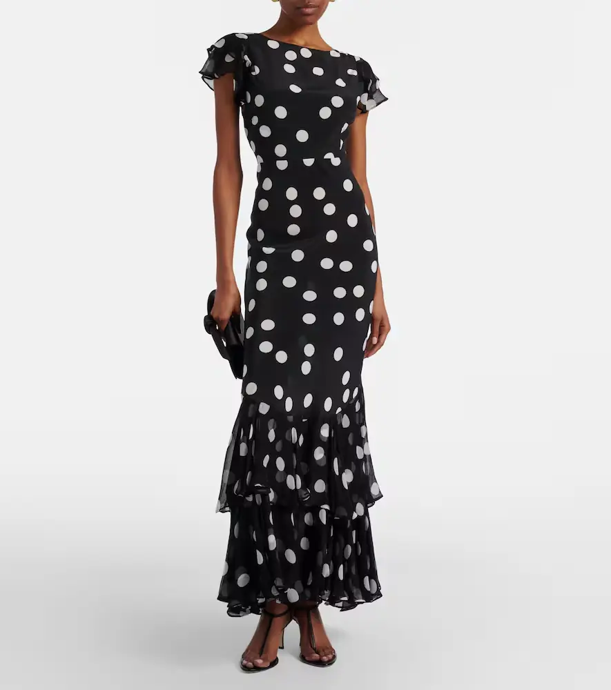 Rixo Ordinia polka-dot silk cocktail dress | Thumbnail 3 Rixo Ordinia polka-dot silk cocktail dress | Thumbnail 3