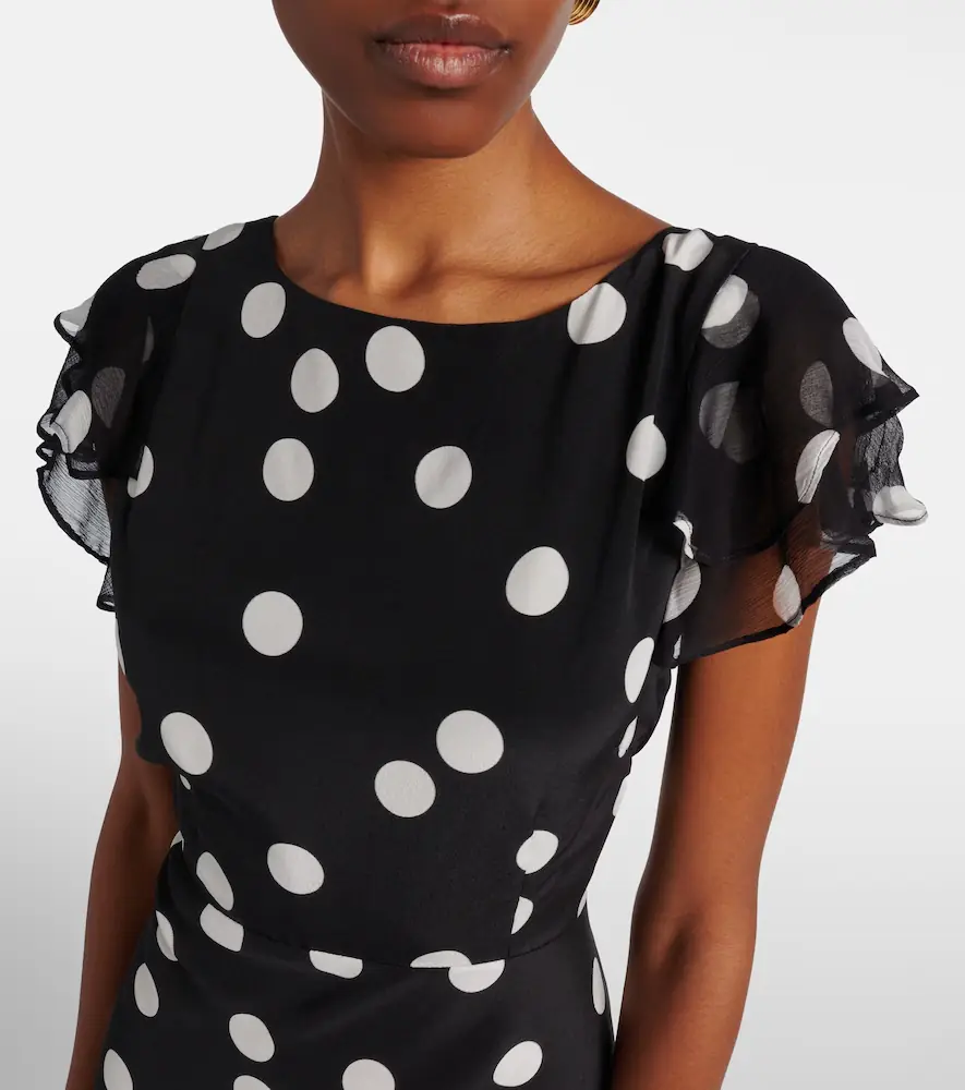 Rixo Ordinia polka-dot silk cocktail dress | Thumbnail 4 Rixo Ordinia polka-dot silk cocktail dress | Thumbnail 4